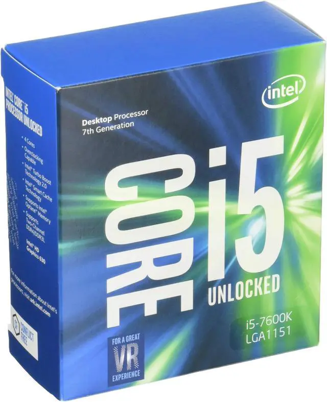 Main image of Intel Core i5-7600K Kaby Lake Desktop Processor i5 7th Gen Quad-Core(4 Core) 3.8 GHz LGA 1151 91W BX80677I57600K