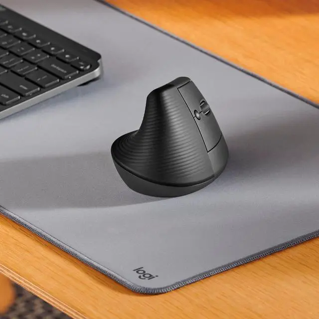 Alt view image 2 of 4 - LOGITECH - LIFT VERTICAL WIRELESS ERGONOMIC MOUSE WITH 4 CUSTOMIZABLE BUTTONS - GRAPHITE