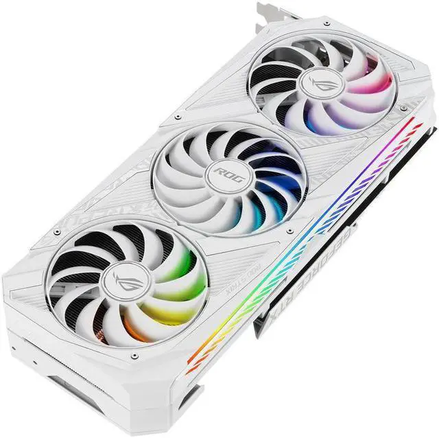 Alt view image 4 of 4 - ASUS ROG Strix GeForce RTX 3070 8GB GDDR6 PCI Express 4.0 Video Card ROG-STRIX-RTX3070-O8G-WHITE-V2