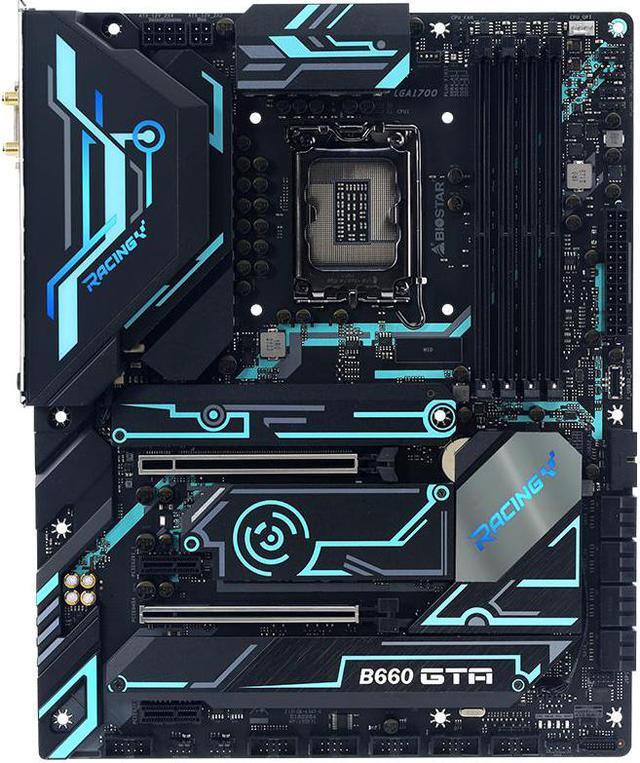 Alt view image 5 of 7 - BIOSTAR B660GTA LGA 1700 Intel B660 SATA III (6Gb/s) HDMI 2.0 USB 3.2 Gen2 Type C PCIe 5.0 ATX Intel Gaming Motherboard