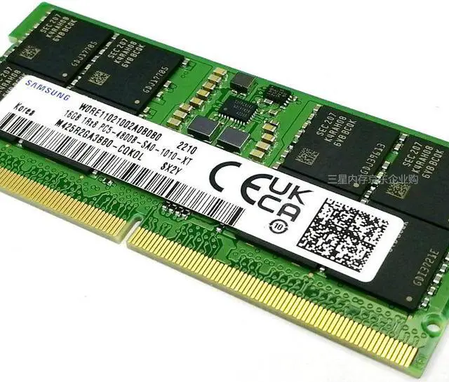 Alt view image 4 of 4 - Samsung 1x16GB DDR5 4800MHz  262-Pin DDR5 SO-DIMM NON-ECC Notebook Memory Laptop Memory, M425R2GA3BB0-CQK