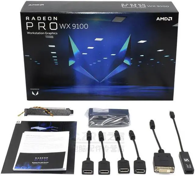Alt view image 7 of 7 - ASUS AMD Radeon Pro WX 9100 Video Card, 16GB HBM2 2048-bit ,100-505957 Workstation Graphics Card