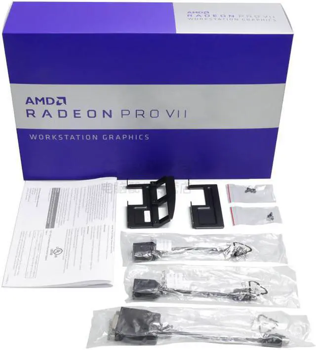 Alt view image 5 of 5 - ASUS AMD Radeon Pro VII Video Card, 16GB HBM2 4096-bit,100-506163 Workstation Graphics Card