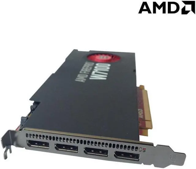 Alt view image 2 of 4 - ASUS AMD FirePro W7100, 8GB 256-bit GDDR5 PCI Express 3.0 Full Height single-slot Workstation Video Card