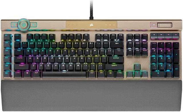 CORSAIR K100 RGB SE Midnight Gold Edition Optical-Mechanical Gaming  Keyboard, Backlit RGB LED, CORSAIR OPX Keyswitches-Midnight  Gold(CH-912A21A-CN)