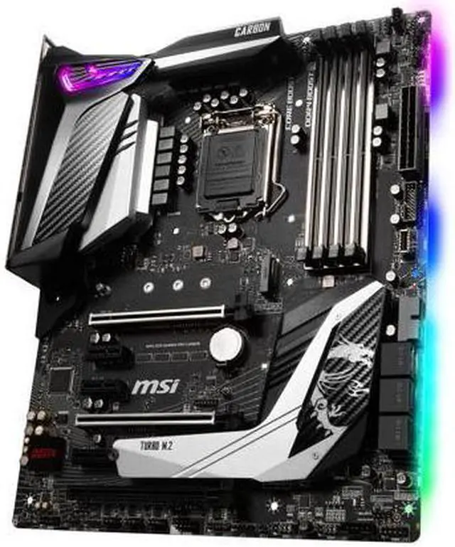 Alt view image 4 of 8 - MSI MPG Z390 GAMING PRO CARBON Motherboard, Intel Z390 HDMI SATA 6Gb/s USB 3.1 LGA 1151 (300 Series)  9th/8th Gen, ATX Motherboard