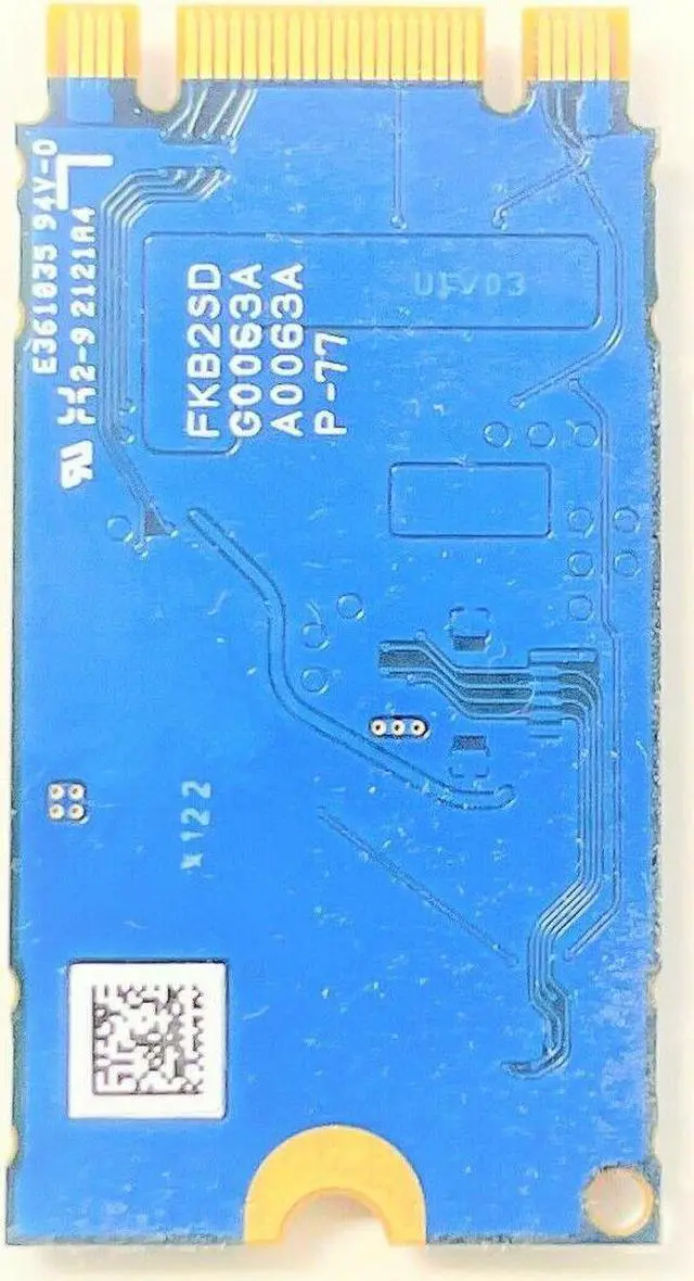 Alt view image 2 of 3 - Kioxia Former Toshiba 128GB PCIe NVMe SSD 2242 KBG40ZMT128G Solid State Drive