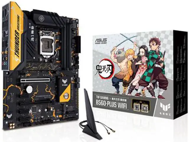 Alt view image 6 of 6 - ASUS TUF GAMING B560-PLUS WIFI Demon Slayer Limited Edition Motherboard,ASUS and Demon Slayer Collaboration,Intel B560 LGA 1200 Support 11th Gen,DDR4 SATA 3.0 PCIE 4.0 USB 3.0, Intel ATX Motherboard
