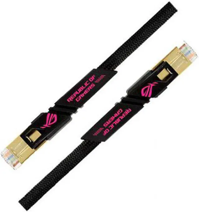 Alt view image 4 of 6 - ASUS ROG ZOOM CAT7 Gaming Network Cable-1.5M (4.92ft) , 600MHz 10G Channels/Gold-Plated Double Shielding Head/Fast Speed/THG Network Cable,ASUS Router Network Cable