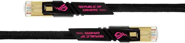 Alt view image 5 of 6 - ASUS ROG ZOOM CAT7 Gaming Network Cable-1.5M (4.92ft) , 600MHz 10G Channels/Gold-Plated Double Shielding Head/Fast Speed/THG Network Cable,ASUS Router Network Cable