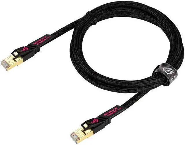 Alt view image 2 of 6 - ASUS ROG ZOOM CAT7 Gaming Network Cable-1.5M (4.92ft) , 600MHz 10G Channels/Gold-Plated Double Shielding Head/Fast Speed/THG Network Cable,ASUS Router Network Cable