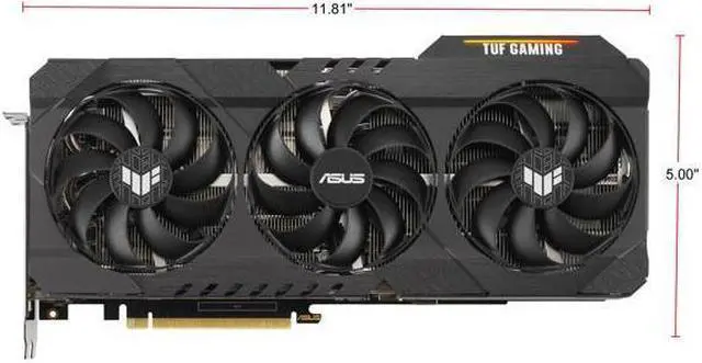 Alt view image 2 of 7 - ASUS TUF Gaming GeForce RTX 3090 24GB Gaming Graphics Cards, 384-Bit GDDR6X PCI Express 4.0 SLI Support Video Card TUF-RTX3090-O24G-GAMING