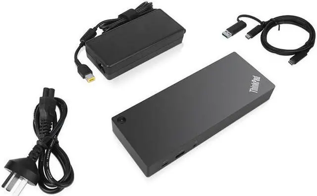 Alt view image 2 of 4 - Lenovo ThinkPad  Hybrid USB-C Dock 40AF0135 Docking Station, Provides 135W Power Delivery, X1 X390 X280 T490 T480 X280 Docking Station, USB/Type-c Dual interface