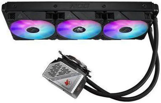 Alt view image 2 of 7 - ASUS ROG RYUJIN II 360 ARGB EVA EDITION all-in-one liquid CPU Cooler 360mm Radiator, 3.5" Color LCD, Support AURA SYNC, 3*120mm ROG ARGB Fans, Compatible with Intel LGA1700, 1200 and AM4 socket