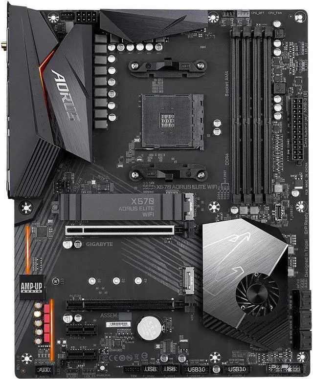 Alt view image 2 of 6 - GIGABYTE X570 AORUS ELITE WIFI AM4 AMD X570 SATA 6Gb/s USB 3.0 ATX AMD Motherboard(International Version No Warranty)