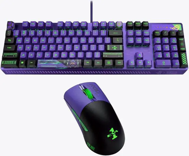 Main image of ASUS ROG Strix Scope RX EVA Edition ROG RX Red SWITCHES RGB Gaming Keyboards&ASUS ROG Keris Wireless EVA Edition Gaming Mouse (USB 2.0/16000 dpi/Bluetooth 5.1) ASUS EVA Keyboard and EVA Mouse