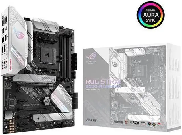 Alt view image 6 of 7 - ASUS ROG STRIX B550-A GAMING AM4 AMD B550 SATA 6Gb/s ATX AMD Motherboard And AMD Ryzen 5 5500 - Ryzen 5 5000 Series 6-Core Socket AM4 65W Desktop Processor, AMD CPU and ASUS Motherboard COMBO