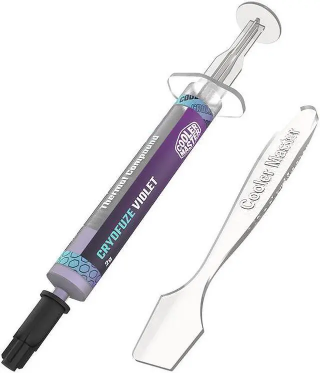 Alt view image 3 of 4 - CoolerMaster CRYOFUZE VIOLET CF12.6 Nano Thermal Paste(CPU Thermal paste / Thermal conductivity up to 12.6W/mk / Laptop Thermal paste/ 0.7ml) , MGY-NOSG-N07M-R1,Thermal Paste with Scraper, 2 Packs