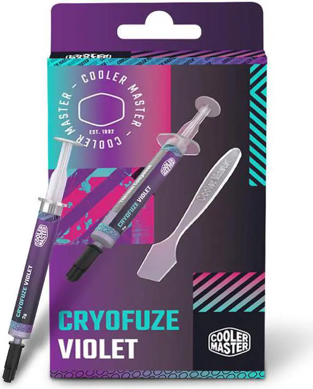 Alt view image 2 of 4 - CoolerMaster CRYOFUZE VIOLET CF12.6 Nano Thermal Paste(CPU Thermal paste / Thermal conductivity up to 12.6W/mk / Laptop Thermal paste/ 0.7ml) , MGY-NOSG-N07M-R1,Thermal Paste with Scraper, 2 Packs