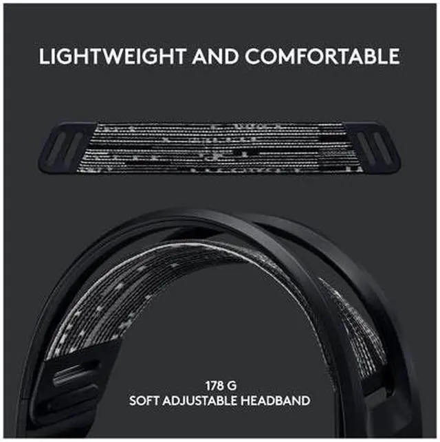 Alt view image 6 of 7 - Logitech G733 USB 2.0 Type A Connector Circumaural LIGHTSPEED Wireless RGB Gaming Headset and Logitech G502 LIGHTSPEED Wireless Gaming Mouse