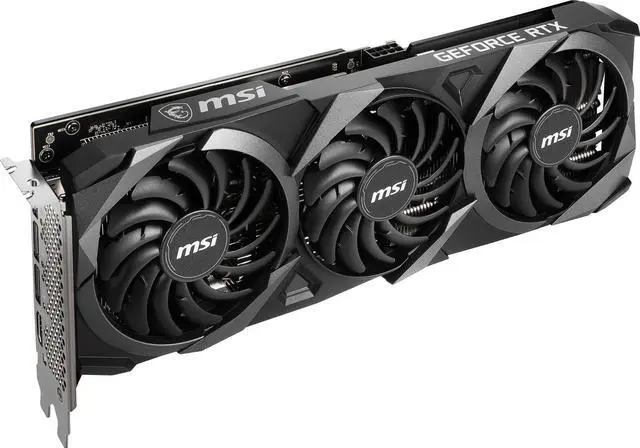 Alt view image 4 of 7 - MSI Ventus GeForce RTX 3060 12GB GDDR6 PCI Express 4.0 Video Card RTX 3060 Ventus 3X 12G OC