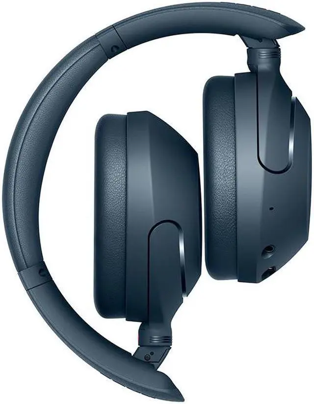 Alt view image 2 of 5 - Sony WH-XB910N Wireless Noise Cancelling Over-The-Ear Headphones - Blue