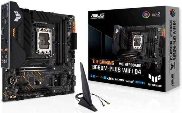 Alt view image 7 of 7 - Intel Core i5-12400F - Core i5 12th Gen Alder Lake 6-Core 2.5 GHz LGA 1700 65W Desktop Processor and ASUS TUF GAMING B660M-PLUS WIFI D4 LGA 1700 (Intel 12th Gen) mATX Gaming Motherboard