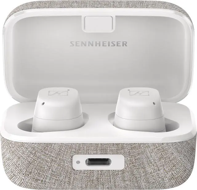 Alt view image 3 of 11 - Sennheiser White MOMENTUM True Wireless 3 Canal True Wireless Stereo Earphones