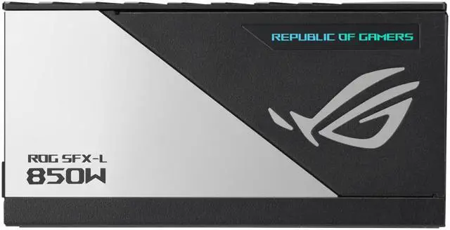 Alt view image 2 of 7 - ASUS ROG Loki SFX-L 850W 80+  Platinum Efficiency Full Modular Power Supply, Compatible with PCIe Gen 5.0 and ATX 3.0, 120mm ARGB Fan, Support Aura Sync, PCIe 5.0 Power Supply