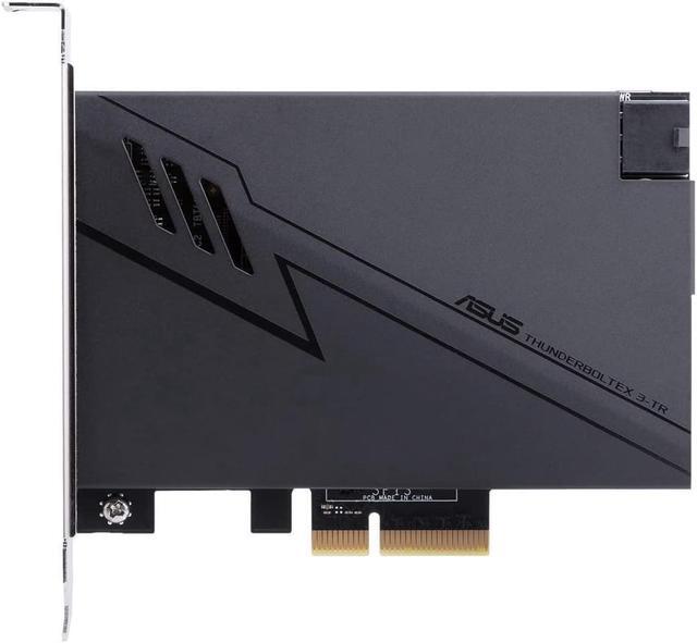 Alt view image 2 of 5 - ASUS ThunderboltEX 3-TR Expansion Card for Z490 (Intel 10th Gen CPUs) Motherboard (PCIe 3.0 x4 Interface, 2 x Thunderbolt 3 USB Type-C Ports with 100w USB Quick Charge, 2 x Mini DisplayPort in Ports)