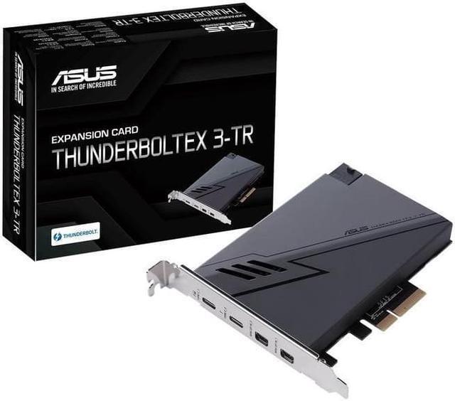 Alt view image 5 of 5 - ASUS ThunderboltEX 3-TR Expansion Card for Z490 (Intel 10th Gen CPUs) Motherboard (PCIe 3.0 x4 Interface, 2 x Thunderbolt 3 USB Type-C Ports with 100w USB Quick Charge, 2 x Mini DisplayPort in Ports)