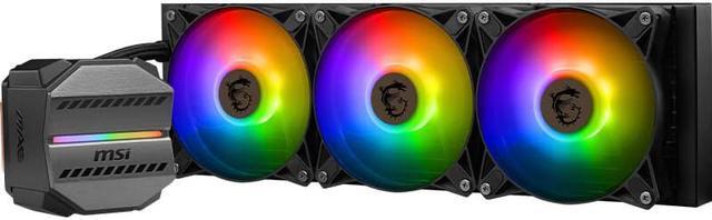 Alt view image 2 of 5 - MSI MAG CORELIQUID M360 all-in-one liquid CPU Cooler 360mm Radiator, 3*120mm ARGB Fans, Compatible with Intel LGA1700, 1200 and AM5, AM4 socket