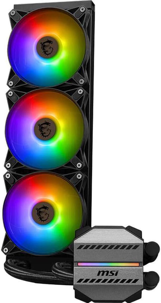 Alt view image 3 of 5 - MSI MAG CORELIQUID M360 all-in-one liquid CPU Cooler 360mm Radiator, 3*120mm ARGB Fans, Compatible with Intel LGA1700, 1200 and AM5, AM4 socket