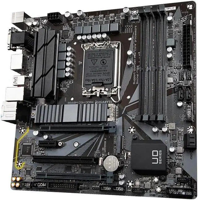 Alt view image 2 of 5 - GIGABYTE B660M D3H DDR4  Intel LGA 1700 Micro-ATX Motherboard with DDR4, Dual M.2, PCI-E 4.0, 2.5GbE LAN