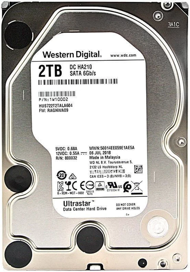 Western Digital Ultrastar DC HA210 HUS722T2TALA604 1W10025 2TB 7.2