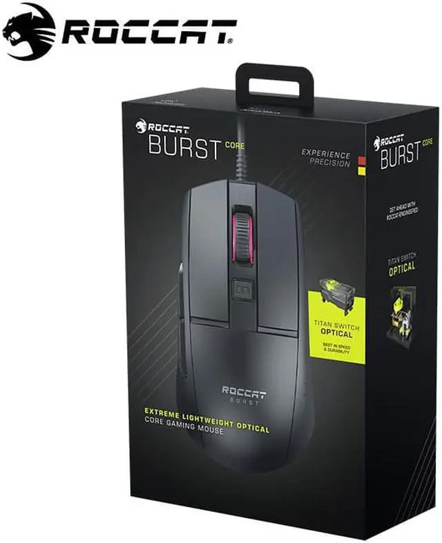 Alt view image 5 of 6 - Roccat Burst Core Extreme Lightweight Optical Core Gaming Mouse - Black