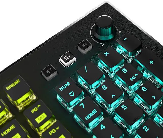 Alt view image 4 of 6 - ROCCAT Vulcan Pro Tactile Optical PC Gaming Keyboard, Titan Switch Full Size, with Per-key AIMO RGB Lighting, Anodized Aluminum Top Plate and Detachable Palm/Wrist Rest, Low Profile, Black