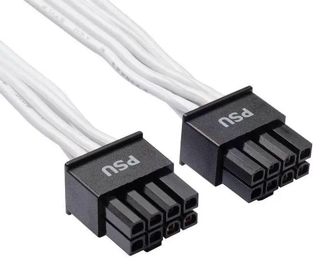 Alt view image 3 of 5 - PHANTEKS 12VHPWR 16-Pin PCIE-5 600 W Adapter Cable, 8-Pin + 8-Pin 9.2 A Termina/16 AWG- High Current Terminal connectors,Supports 40 Series Graphics Cards - White, Sales are final, no refund/exchanges