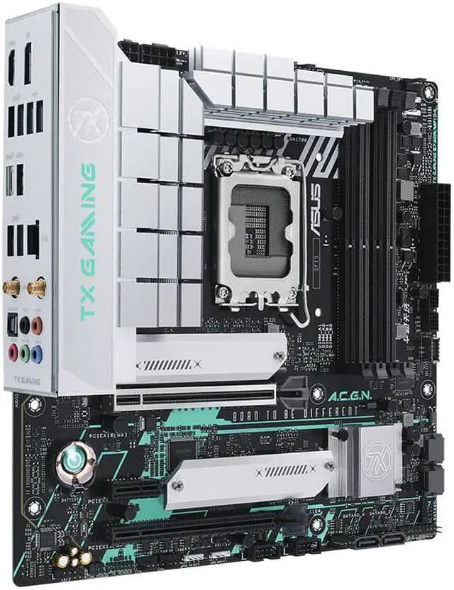 Alt view image 4 of 5 - ASUS TX GAMING B760M WIFI D4 Intel B760 (13th and 12th Gen) LGA 1700 mATX Motherboard, PCIe 5.0, DDR4, Wi-Fi 6, Realtek 2.5Gb Ethernet, DisplayPort, HDMI, ASUS THE 7X ONE Edition Motherboard