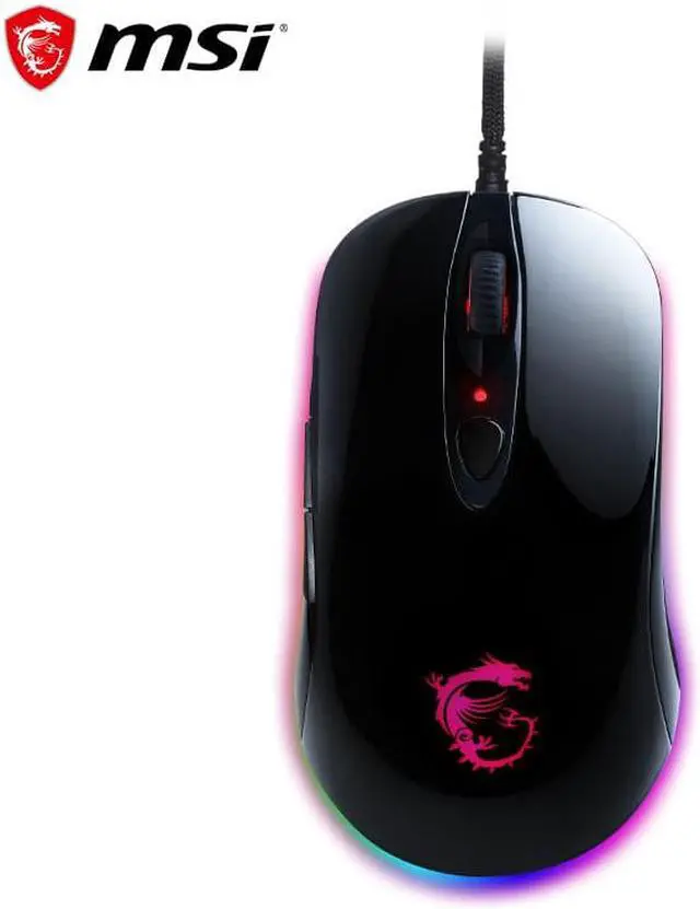 Main image of MSI Intorceptor DS102 RGB V2 GAMING MOUSE -  Black ,PWM-3325 optical sensor, up to 10000 dpi, USB 2.0 Wired Connection