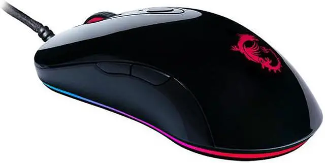 Alt view image 2 of 4 - MSI Intorceptor DS102 RGB V2 GAMING MOUSE -  Black ,PWM-3325 optical sensor, up to 10000 dpi, USB 2.0 Wired Connection