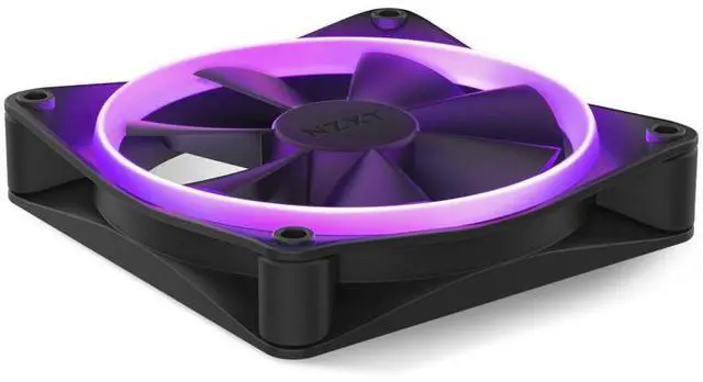 Alt view image 7 of 14 - NZXT F120 RGB Fans - RF-R12SF-B1 - Advanced RGB Lighting Customization - Whisper Quiet Cooling - Single (RGB Fan & Controller Required & NOT Included) - 120mm Fan - Black