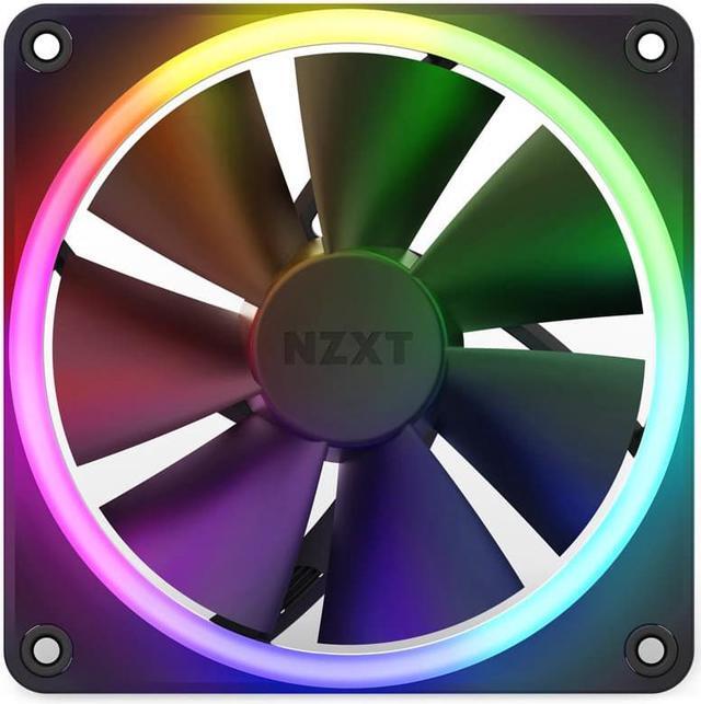 Alt view image 3 of 7 - NZXT F120 RGB Fans - RF-R12TF-B1 - Advanced RGB Lighting Customization - Whisper Quiet Cooling - Triple (RGB Fan & Controller Included) - 120mm Fan - Black