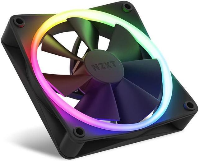 Alt view image 4 of 7 - NZXT F120 RGB Fans - RF-R12TF-B1 - Advanced RGB Lighting Customization - Whisper Quiet Cooling - Triple (RGB Fan & Controller Included) - 120mm Fan - Black
