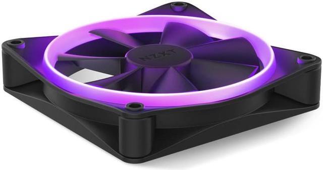 Alt view image 7 of 7 - NZXT F120 RGB Fans - RF-R12TF-B1 - Advanced RGB Lighting Customization - Whisper Quiet Cooling - Triple (RGB Fan & Controller Included) - 120mm Fan - Black