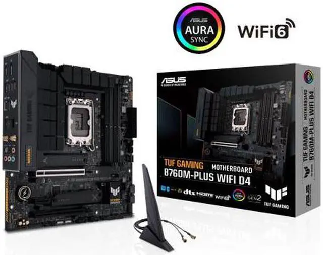 Alt view image 3 of 6 - Intel Core i5-13400 Desktop Processor 10 cores (6 P-cores + 4 E-cores) 20MB Cache and ASUS TUF GAMING B760M-PLUS WIFI D4 Intel B760 (13th and 12th Gen) LGA 1700 mATX motherboard Combo