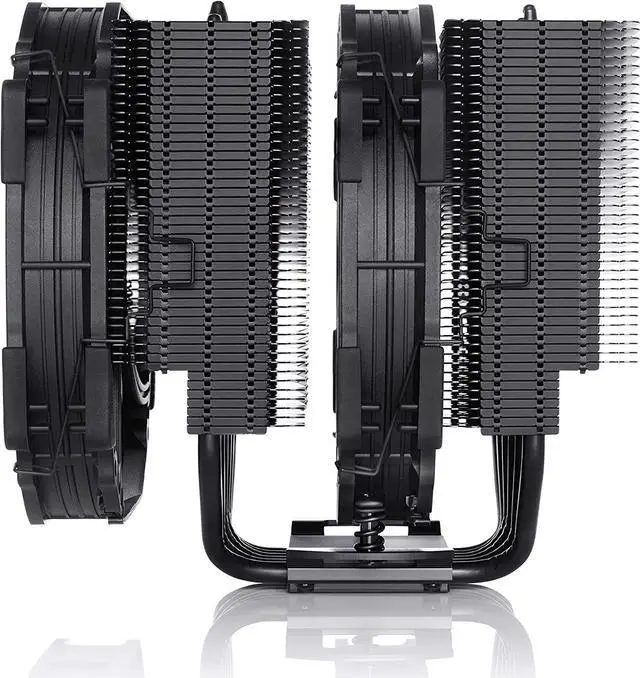 Alt view image 4 of 15 - Noctua NH-D15 chromax.black, Dual-Tower CPU Cooler with Dual NF-A15 PWM 140mm Fans (Black)