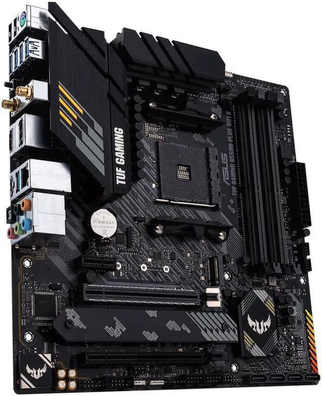 Alt view image 3 of 5 - ASUS TUF GAMING B550M-PLUS WIFI II AM4 AMD B550 SATA 6Gb/s Micro ATX AMD Motherboard and AMD R7 5700X - Ryzen 7 5000 Series 8-Core 3.4 GHz Socket AM4 65W,AMD Motherboard CPU Combo