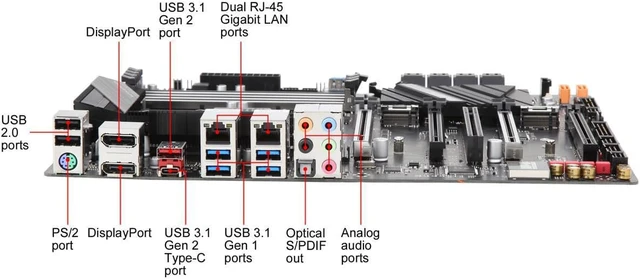 Alt view image 4 of 6 - GIGABYTE C246-WU4 LGA 1151 (300 Series) Intel C246 SATA 6Gb/s ATX Intel Motherboard