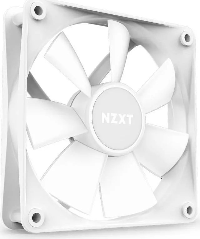 Alt view image 4 of 5 - NZXT F120 RGB Core Fan - RF-C12SF-W1 - 120mm Hub-Mounted RGB Fan - Sublime RGB Lighting - PWM Control - Single Pack, 120mm Case Fan - White